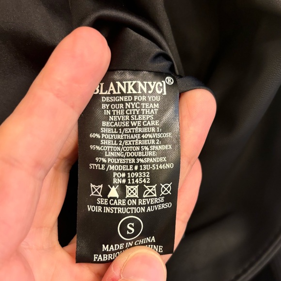 Blank NYC Vegan Leather Moto Jacket - Picture 4 of 7